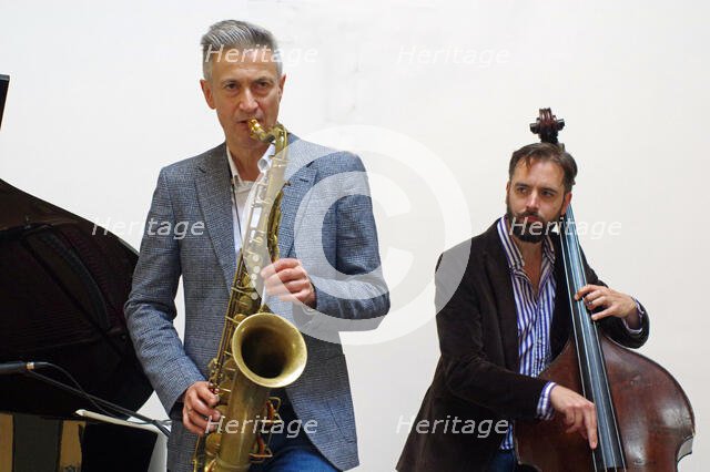 Darius Brubeck Quartet, NJA Fundraiser, Loughton Methodist Church, Essex, Sep 2021. Creator: Brian O'Connor.