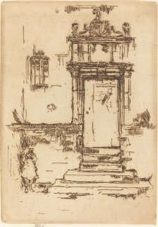 Chapel Doorway, Montresor, 1888. Creator: James Abbott McNeill Whistler.