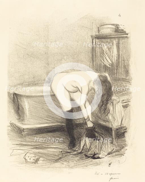 The Bath (vertical plate), c. 1896. Creator: Jean Louis Forain.