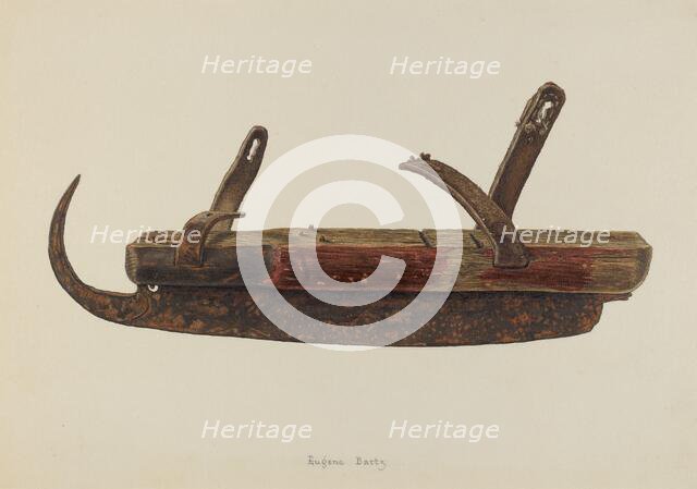 Ice Skate, c. 1938. Creator: Eugene Bartz.