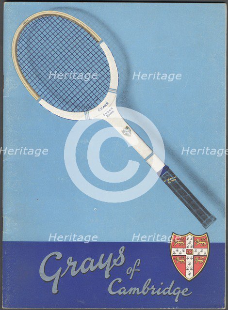 Gray's of Cambridge Sports equipment, 1940s. Artist: Wilfred Fryer