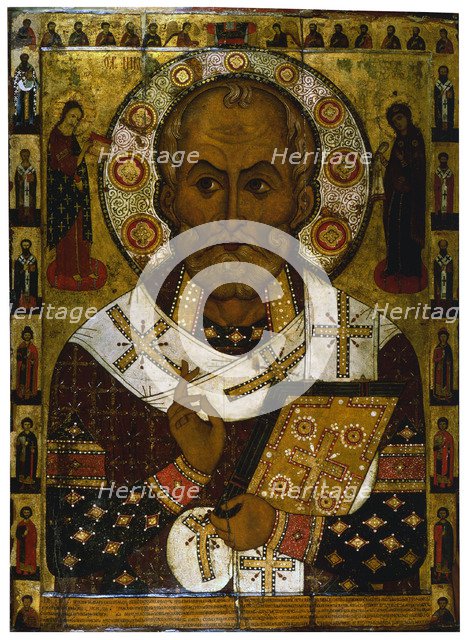 'Saint Nicholas of Lipna', 1294.  Artist: Alexa Petrov