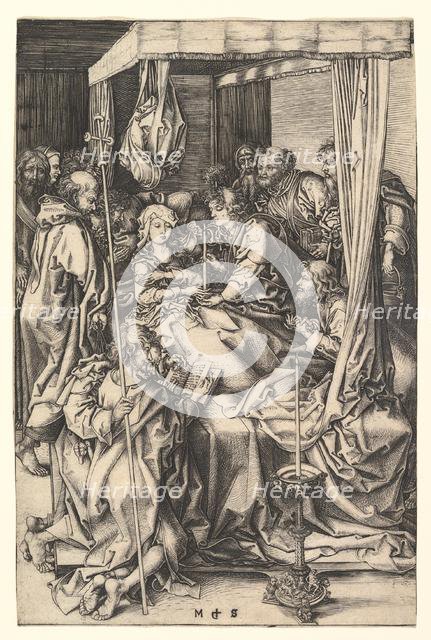 Death of the Virgin, ca. 1435-1491. Creator: Martin Schongauer.