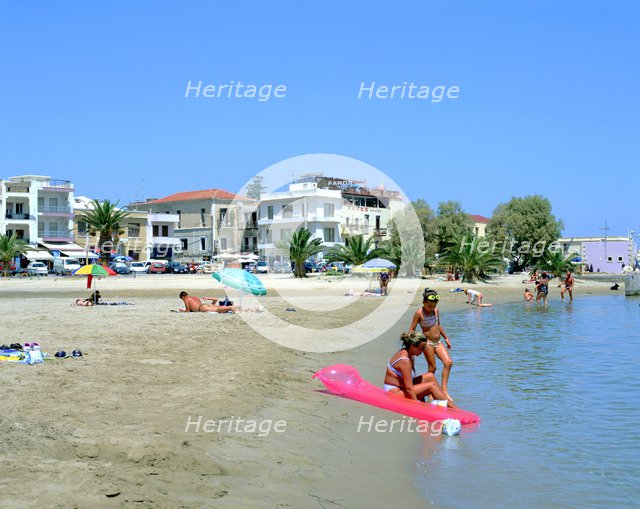 Beach, Rethymnon, Crete, Greece.