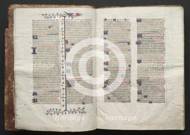The Gotha Missal: Fol. 3r, Text , c. 1375. Creator: Master of the Boqueteaux (French); Workshop, and.