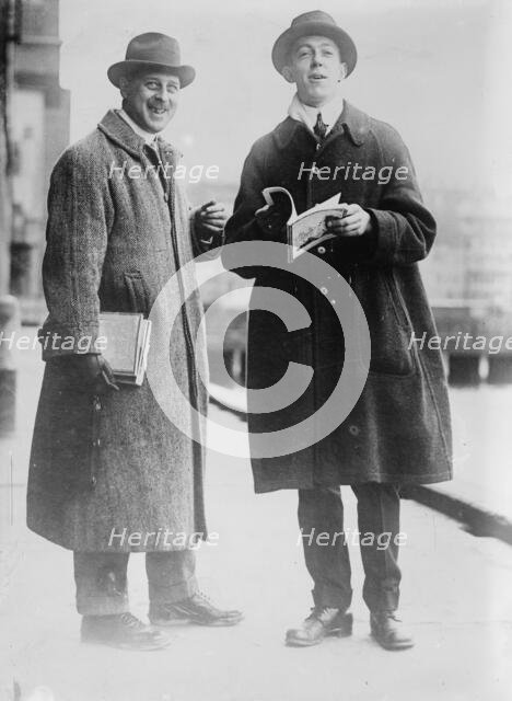 A.G. Lockwood and F. Ouimet sail for Europe, 1914. Creator: Bain News Service.