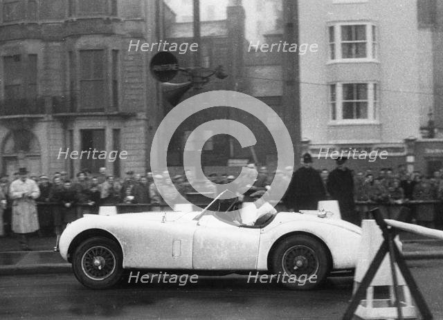 Jaguar XK120, Ian Appleyard. 1953 R.A.C. Rally. Creator: Unknown.
