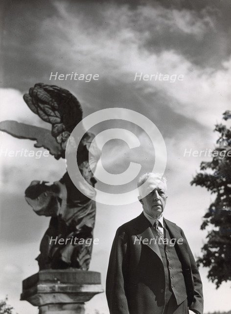 Prince Eugen of Sweden at his home, Waldemarsudde, Stockholm, 1930s. Artist: Karl Sandels