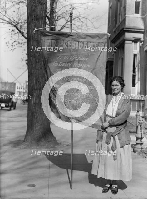 Woman Suffrage - Pickets, 1917. Creator: Harris & Ewing.
