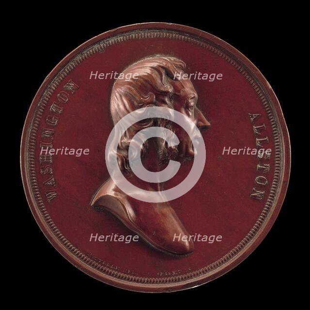 Washington Allston, 1779-1843, Painter [obverse], 1847. Creator: Charles Cushing Wright.