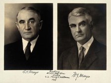 Charles Horace Mayo and William James Mayo. Photograph presented to Sir Henry Wellcome, 1934. Creator: Unknown.