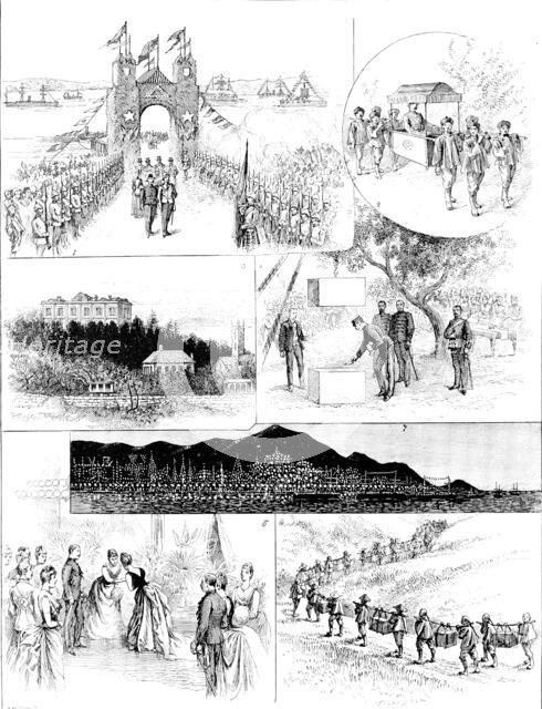 Visit of the Duke and Duchess of Connaught to Hong-Kong, 1890. Creator: Carl Hentschel.