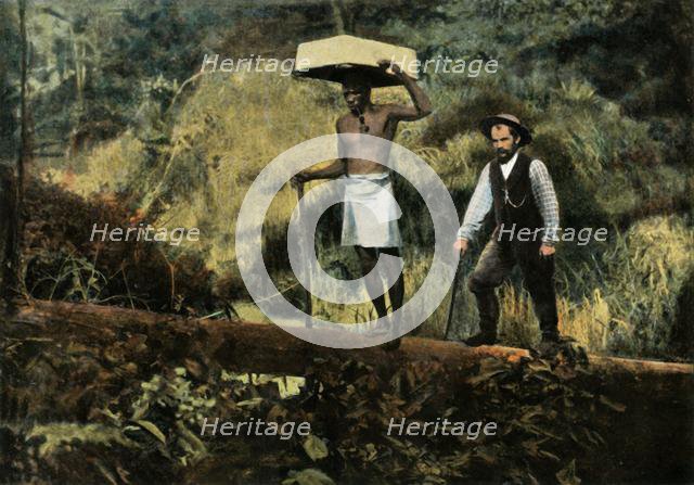 'Kentzer (Chercheurs D'Or En Promenade)', (Prospecting for Gold), 1900. Creator: Unknown.