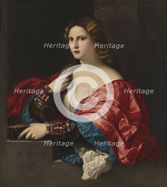 Portrait of a young woman (La Bella). Artist: Palma il Vecchio, Jacopo, the Elder (1480-1528)