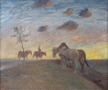Evening Landscape, 1912. Creator: Theodor Esbern Philipsen.