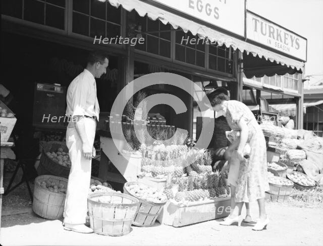 Center Market, Washington, D.C., 1936. Creator: Dorothea Lange.