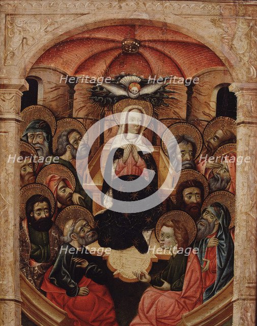 Saint Mary (Virgin Mary), daughter of St. Joachim and St. Anne and mother of Jesus Christ.'Pentec…