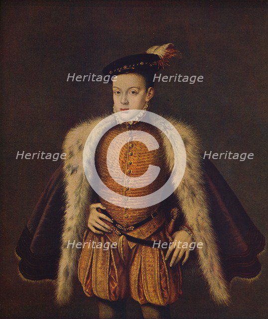 'Principe Don Carlos hijo de Felipe II', (Prince Carlos de Austria), 1557-1559, (c1934). Artist: Alonso Sanchez Coello.