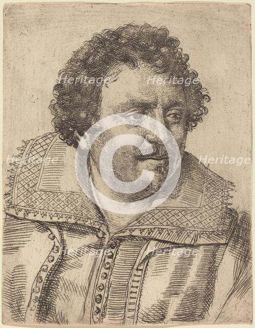 A Man with a Moustache and Goatee, Facing Right, 1620s. Creator: Ottavio Mario Leoni.