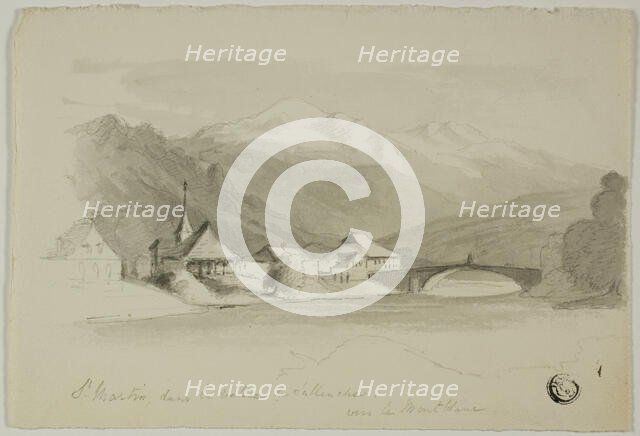Saint Martin, in the Sallenche Valley, Looking Towards Mont Blanc, n.d. Creator: Unknown.