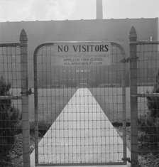 Entrance to Amalgamated Sugar Company factory at opening..., Nyssa, Malheur County, Oregon, 1939. Creator: Dorothea Lange.