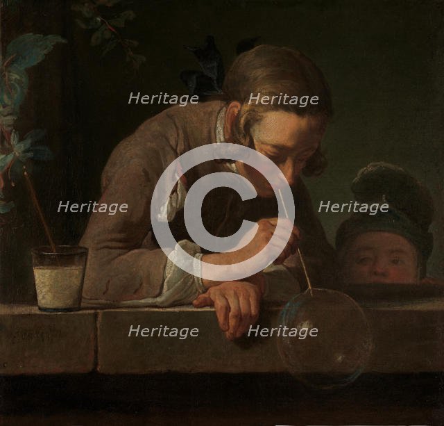 Soap Bubbles, ca. 1733-34. Creator: Jean-Simeon Chardin.