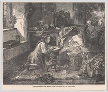 Benjamin West's First Effort in Art, from "Illustrated London News", May 12, 1849. Creator: Edward Matthew Ward.