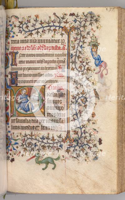 Hours of Charles the Noble, King of Navarre (1361-1425): fol. 260v, St. John the Baptist, c. 1405. Creator: Master of the Brussels Initials and Associates (French).
