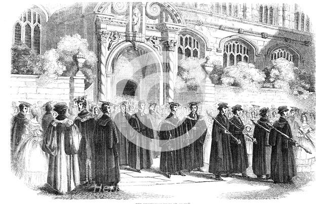 The Procession from St. Mary's, 1844.  Creator: Unknown.