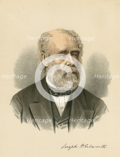 Joseph Whitworth, British engineer and inventor, c1880. Artist: Unknown