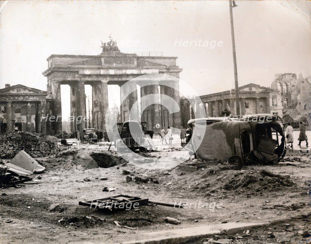 The ruins of Berlin, 6 July 1945. Artist: Unknown