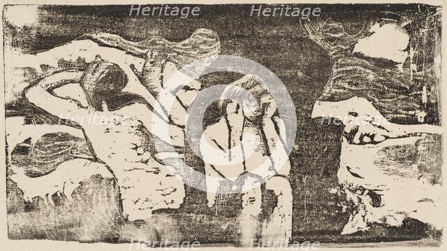 At the Black Rocks (Aux roches noires), in or after 1895. Creator: Paul Gauguin.