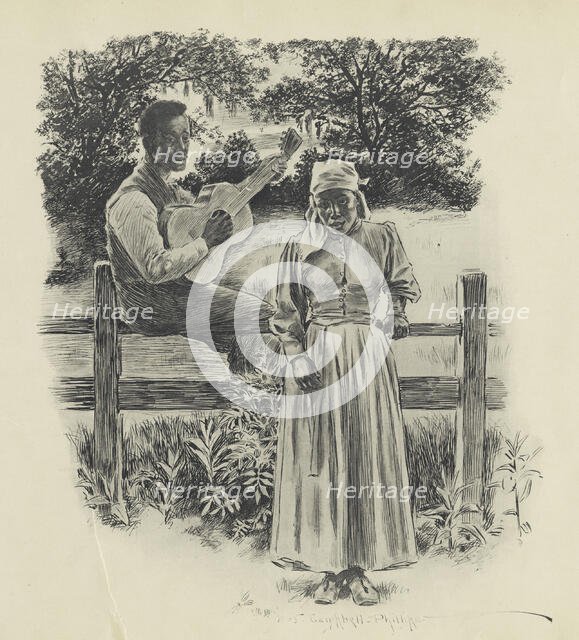 Just a song at twilight, 1899. Creator: Jay Campbell Phillips.