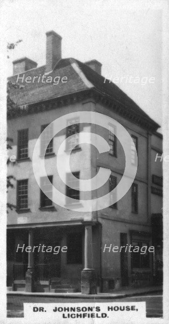 Dr Johnson's house, Lichfield, Staffordshire, c1920s. Artist: Unknown