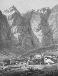 'Louesch (Valais)', 19th century.  Creator: A Cuvillier.