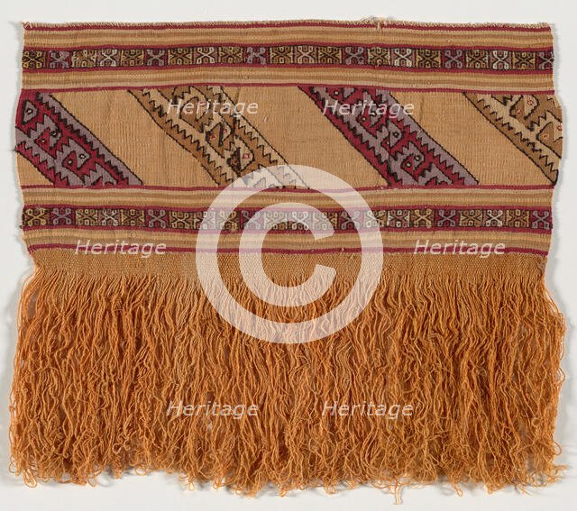 Border Fragment, Peru, A.D. 1000/1476. Creator: Unknown.