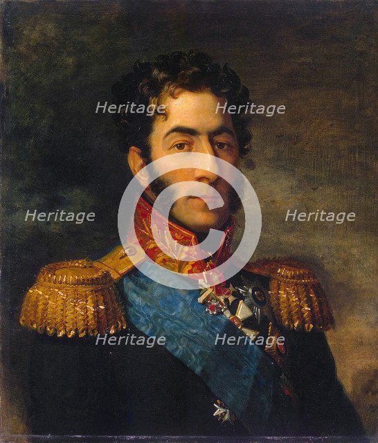 Prince General Pyotr Ivanovich Bagration, Russian soldier, (1820s).  Artist: George Dawe