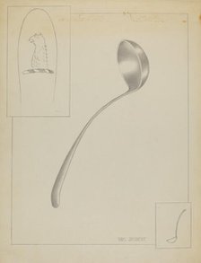 Silver Ladle, c. 1936. Creator: Karl Joubert.