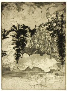 The Two Pines, Switzerland, 1908. Creator: Donald Shaw MacLaughlan.
