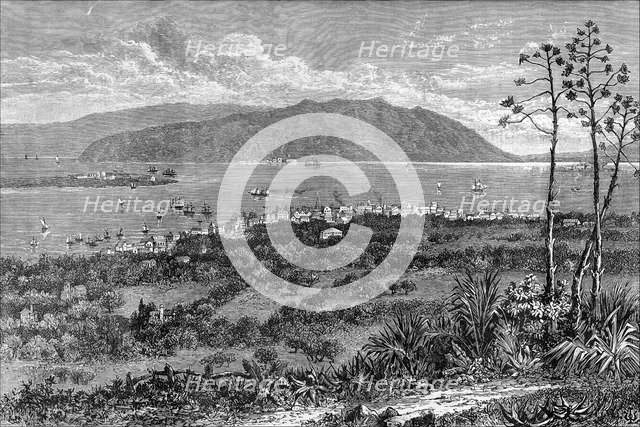Kingston Harbour, Jamaica, c1880. Artist: Unknown