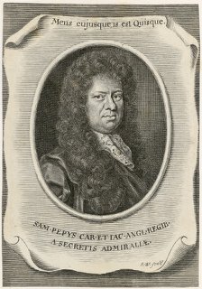 Samuel Pepys, English Clerk of the Acts to the Navy Board, and diarist, 1666.  Artist: Unknown.
