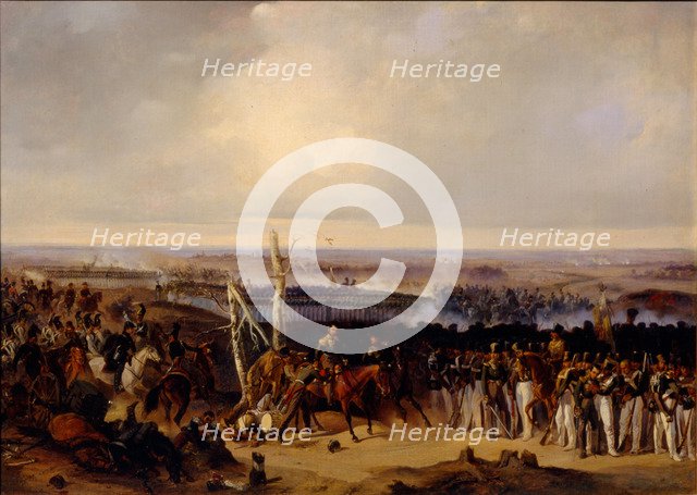 The Izmailovsky Regiment on the Battle of Borodino 1812, 1840s. Artist: Kotzebue, Alexander von (1815-1889)