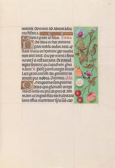 Hours of Queen Isabella the Catholic, Queen of Spain: Fol. 82r, c. 1500. Creator: Master of the First Prayerbook of Maximillian (Flemish, c. 1444-1519); Associates, and.