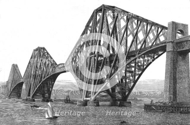 ''The Forth Road Bridge; To be opened by H.R.H.The Prince of Wales on Tuesday, March 4, 1890', 1890. Creator: Unknown.