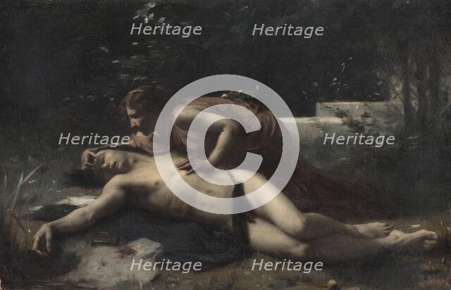 Pyrame et Thisbé, c.1875. Creator: Franois Alfred Delobbe.