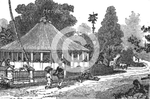 ''Free Rest House and Orchard for Poor Wayfarers in Morotto', 1891. Creator: LK van Dort.