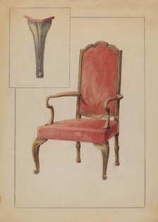 Armchair, c. 1936. Creator: Simon Weiss.