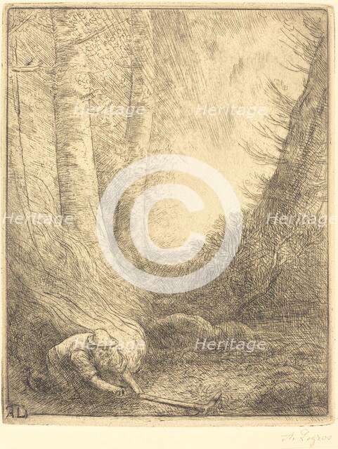 Burning the Grasses (Le bruleur d'herbes). Creator: Alphonse Legros.
