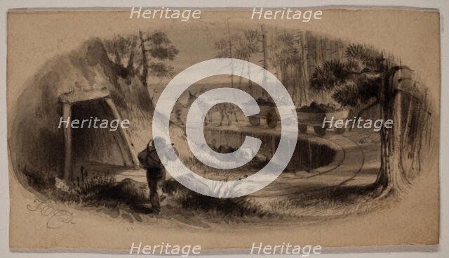 Mine Site, 19th century. Creator: Felix Octavius Carr Darley.