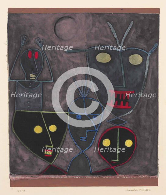 Demonic puppets, 1929. Creator: Klee, Paul (1879-1940).